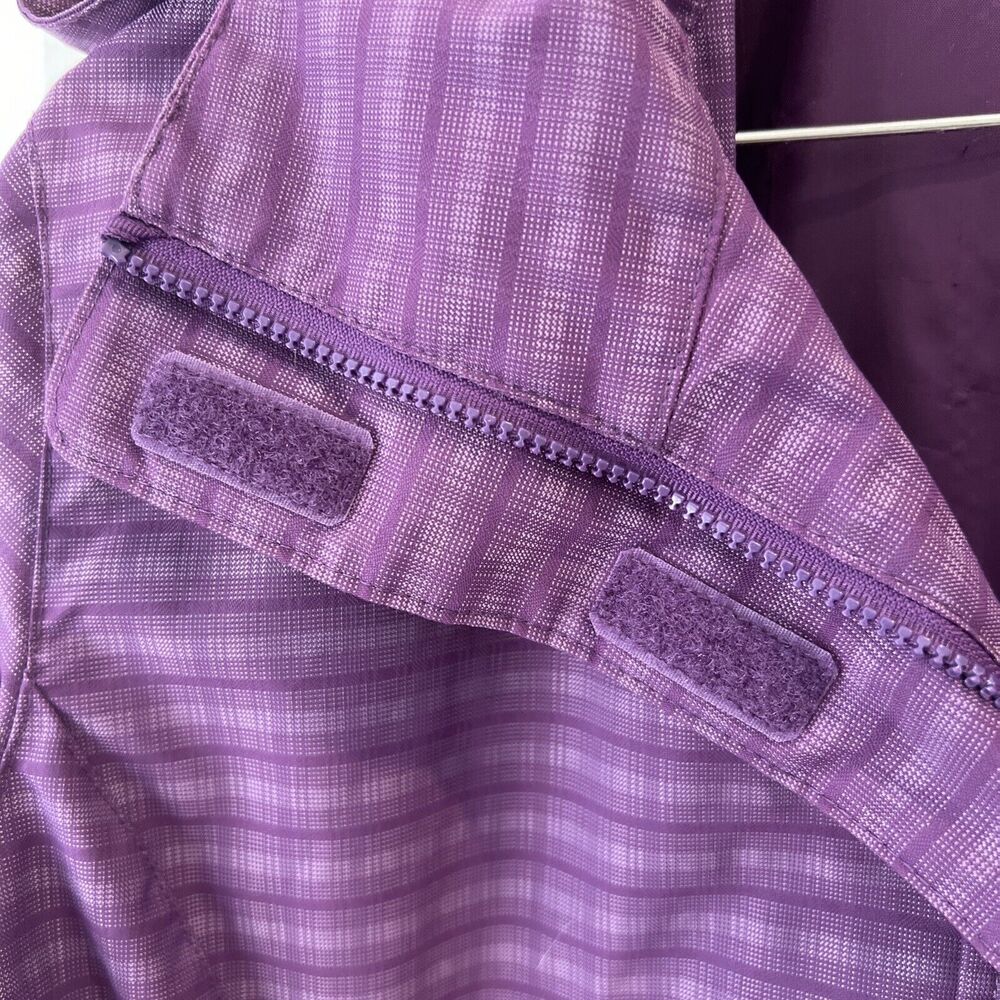 Tri Mountain Lightweight Jacket Women's Size Large Purple Gray Plaid EUC - Picture 7 of 11